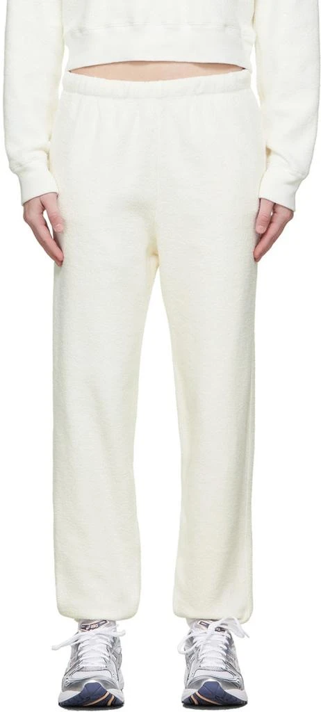 商品Re/Done|White 80s Lounge Pants,价格¥394,第1张图片