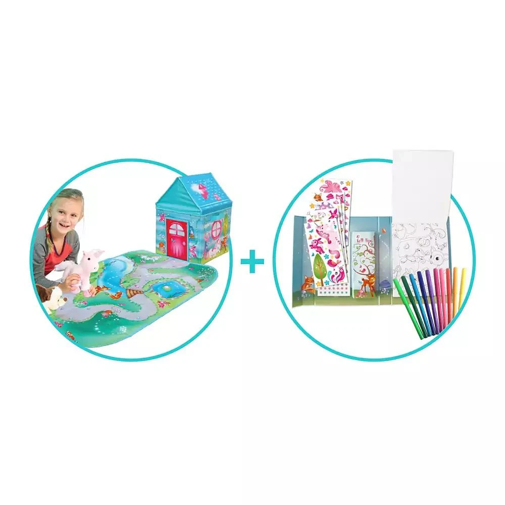 商品Fun2Give|Pop It Up Enchanted Forest Combo Set Play Box With Play Mat And Coloring Set,价格¥112,第4张图片详细描述