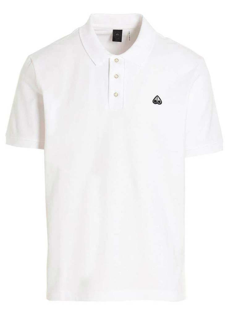 商品Moose Knuckles|Moose Knuckles Pique Logo Embroidered Polo Shirt,价格¥661-¥709,第1张图片