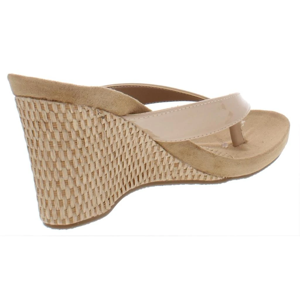 商品Style & Co|Style & Co. Womens Chicklet Thong Wedge Sandals,价格¥122,第5张图片详细描述