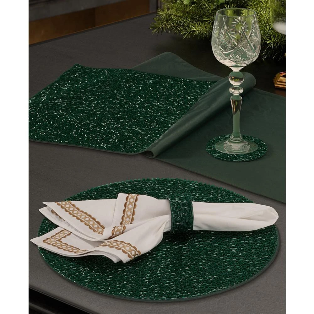 商品J Queen New York|Sparkle Napkin Ring 4 Piece Set,价格¥635,第5张图片详细描述