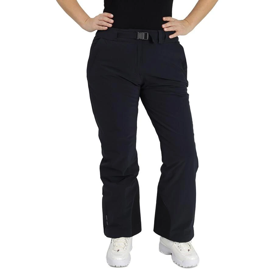 商品Moncler|Ladies Black Buckled Ankle-zip Straight Trousers,价格¥1772,第1张图片