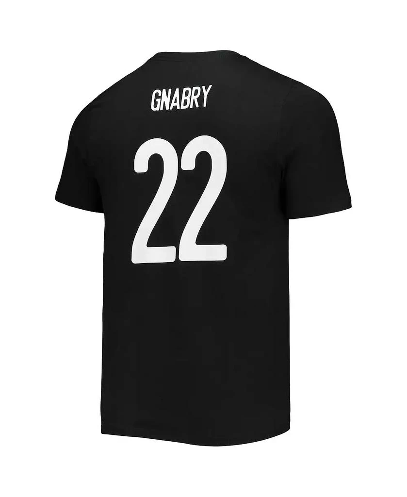 商品Adidas|Men's Serge Gnabry Black Bayern Munich Amplifier Name and Number T-shirt,价格¥229,第4张图片详细描述