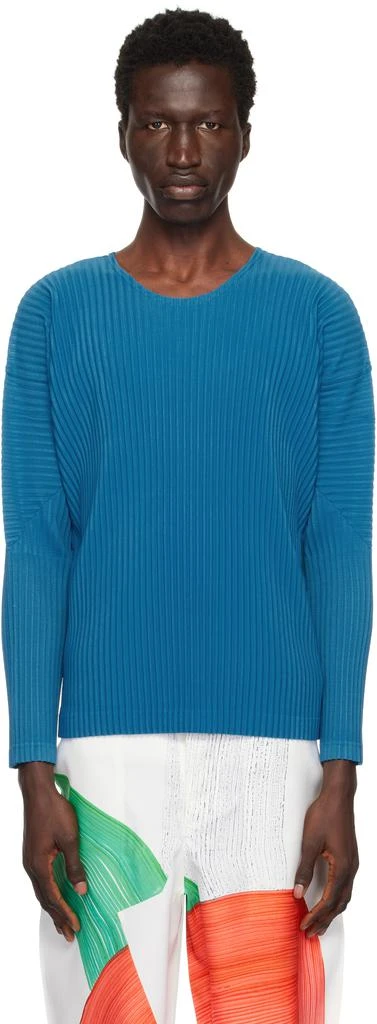 商品Homme Plissé Issey Miyake|Blue Ronan Bouroullec Edition RB_Color Palette 2 T-shirt,价格¥1778,第1张图片