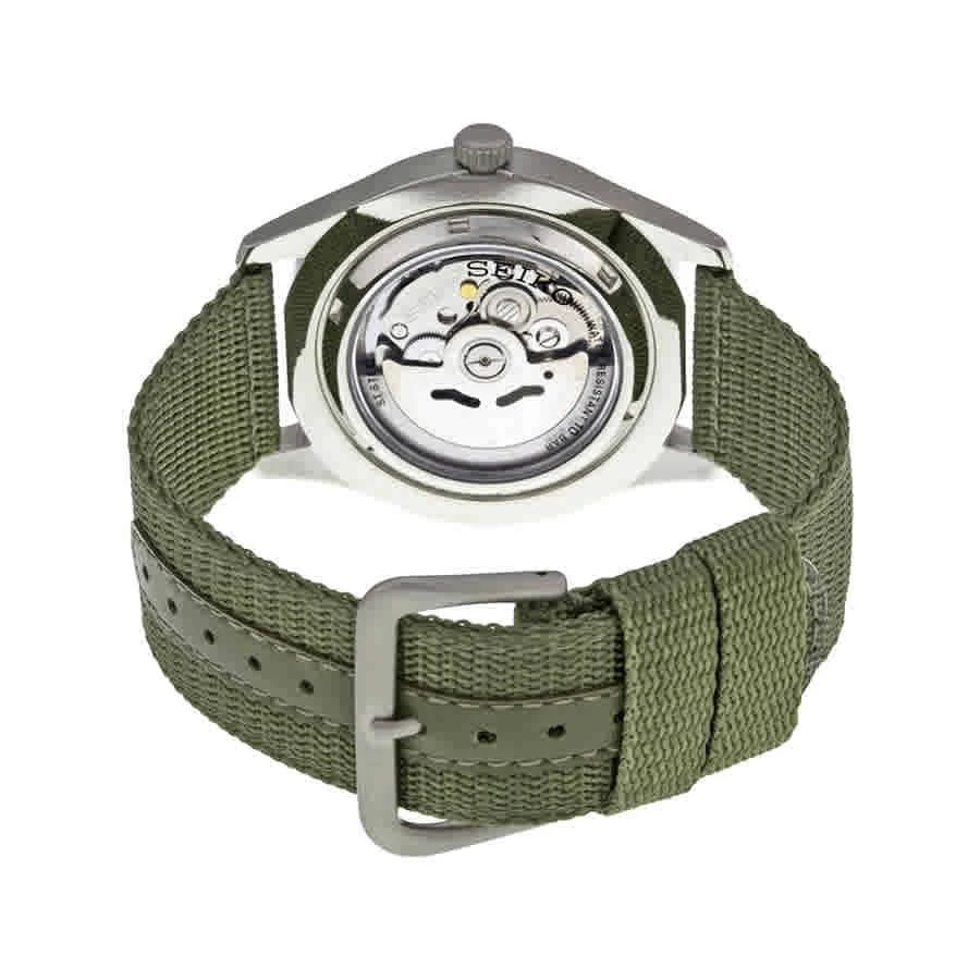 商品Seiko|Seiko 5 Sport Automatic Khaki Green Canvas Mens Watch SNZG09,价格¥1110,第3张图片详细描述