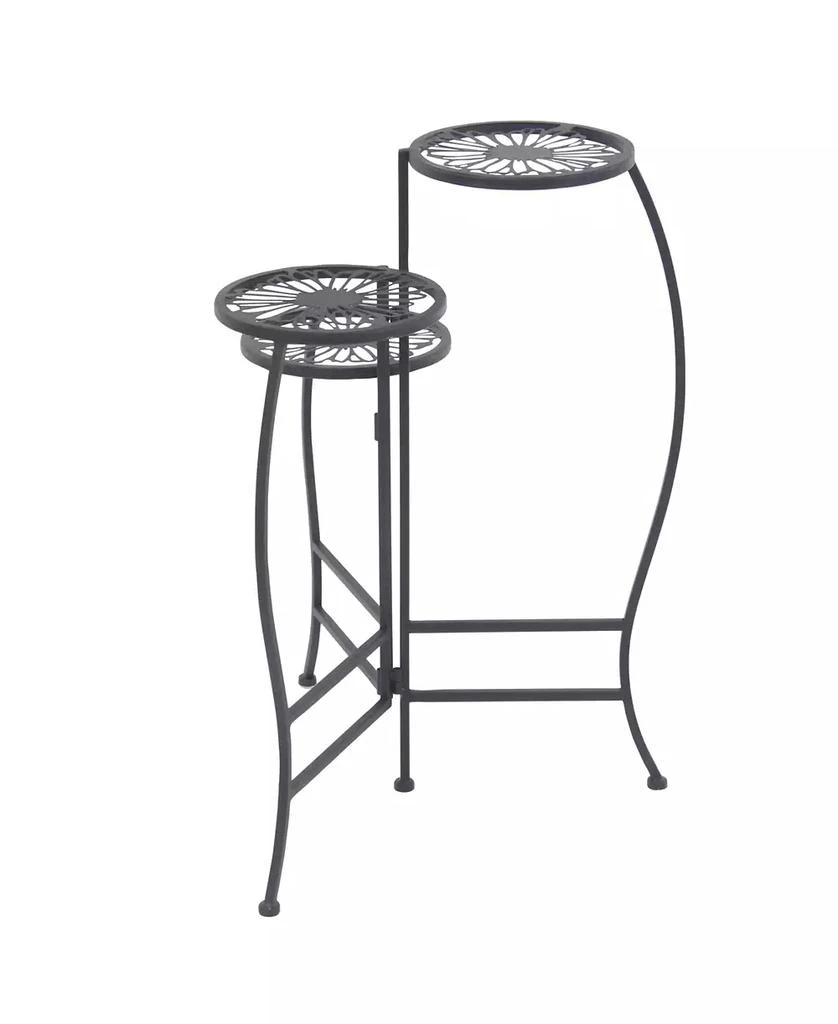 商品Rosemary Lane|Metal Indoor Outdoor 3 Tier Floral Plant Stand,价格¥451,第5张图片详细描述