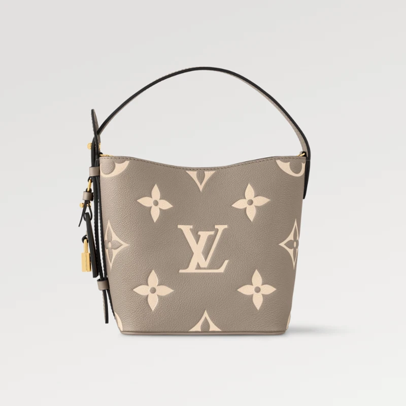 商品Louis Vuitton|【预售十天】路易威登 ALL IN BB 大象灰手袋 压纹粒面牛皮革水桶包 M13045,价格¥21758,第1张图片