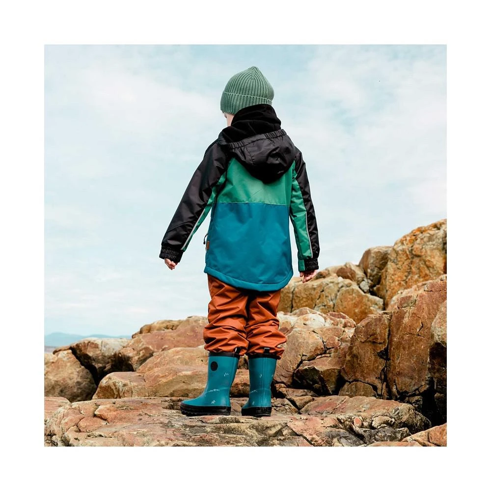 商品Deux par Deux|Boy Colorblocked Two Piece Spring Rain Set Green, Blue & Brown - Toddler|Child,价格¥391,第3张图片详细描述