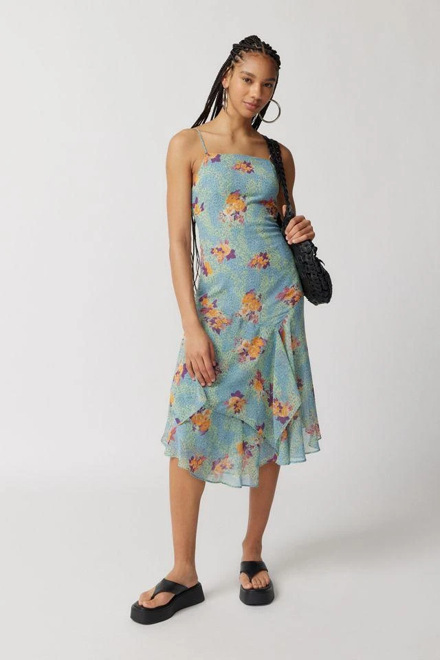 商品Urban Outfitters|UO Vickie Chiffon Midi Dress,价格¥191,第2张图片详细描述