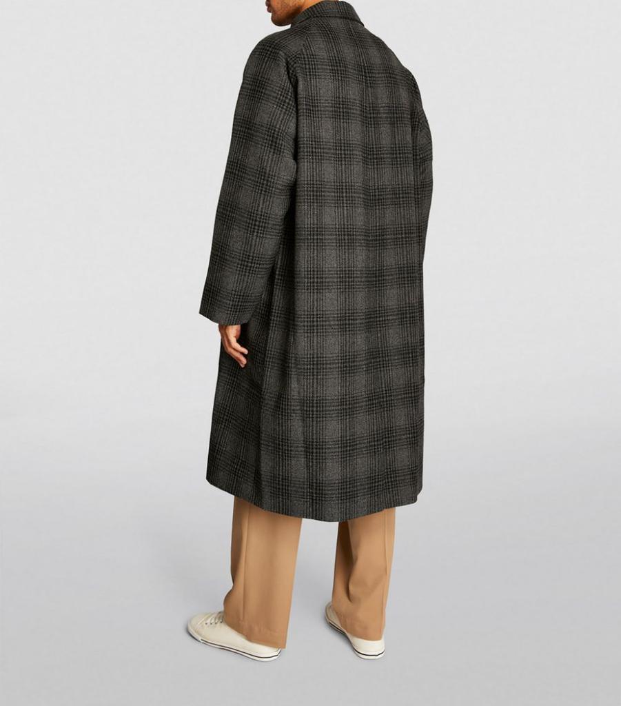 商品Studio Nicholson|Wool Check Coat,价格¥8845,第6张图片详细描述