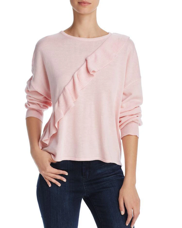 商品AQUA|Ruffled V-Neck Sweater - 100% Exclusive,价格¥172,第1张图片