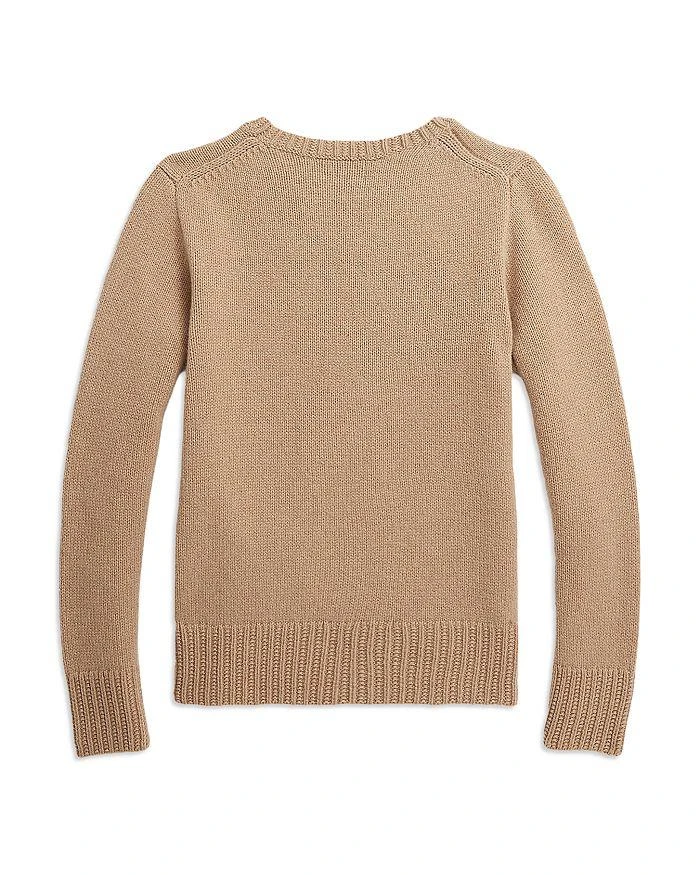 商品Ralph Lauren|Girls' Intarsia-Knit Wool-Blend Sweater - Little Kid, Big Kid,价格¥511,第2张图片详细描述