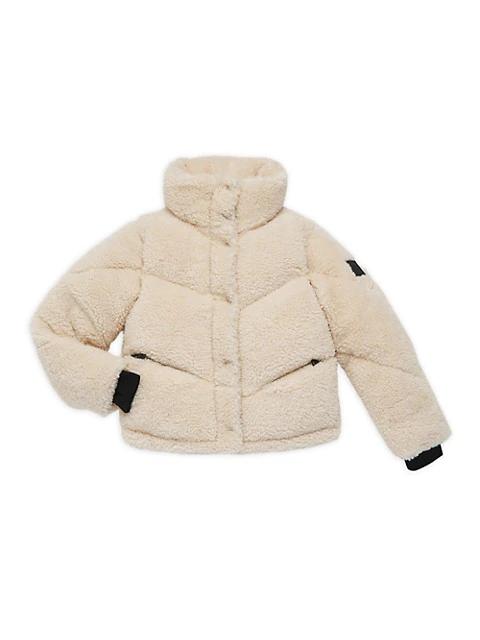 Girl's Sherpa Puffer Jacket商品第1张图片规格展示