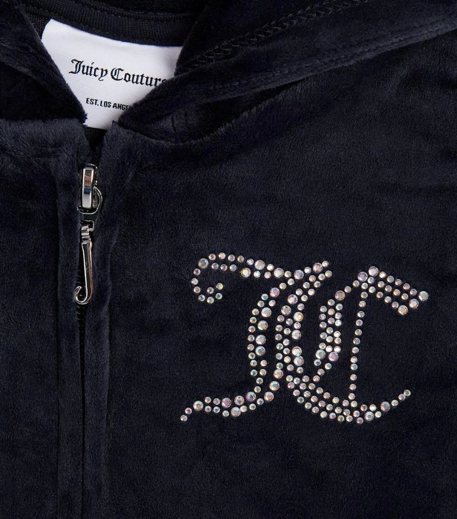 商品Juicy Couture|Velour Diamanté Logo Hoodie (7-16 Years),价格¥756,第4张图片详细描述