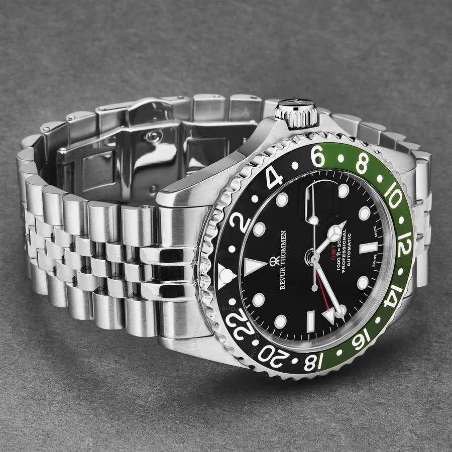 商品Revue Thommen|Diver GMT Automatic Black Dial Men's Watch 17572.2238,价格¥6401,第2张图片详细描述