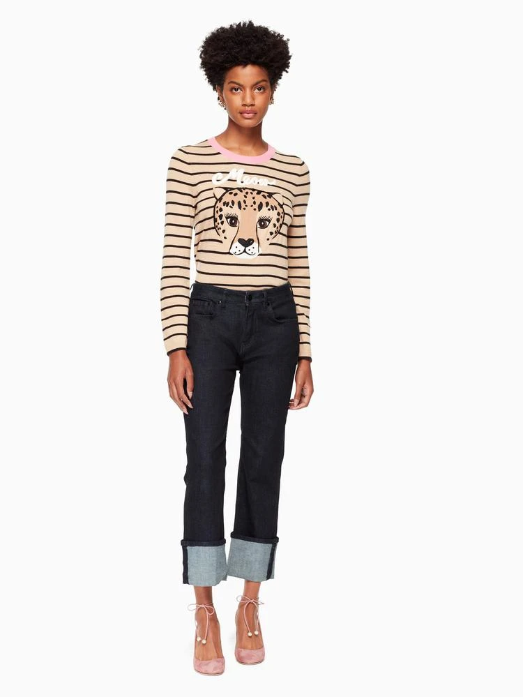 商品Kate Spade|leopard stripe sweater,价格¥1243,第5张图片详细描述