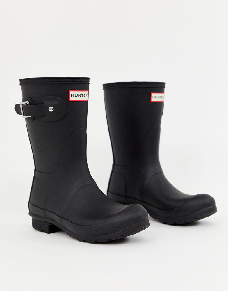 Hunter Original short wellington boots in black商品第3张图片规格展示