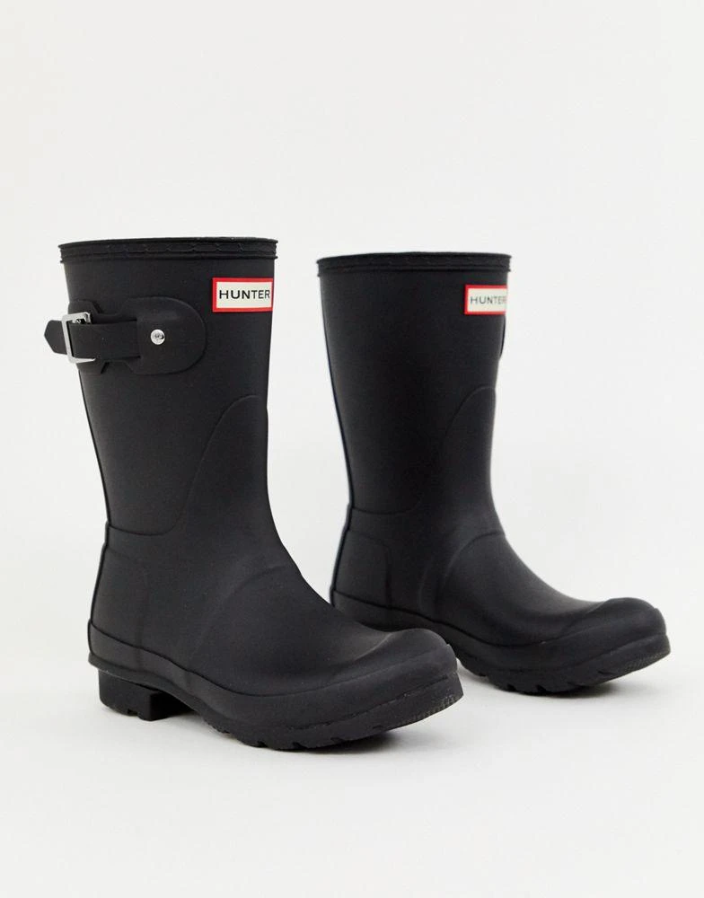 商品Hunter|Hunter Original short wellington boots in black,价格¥1006,第3张图片详细描述