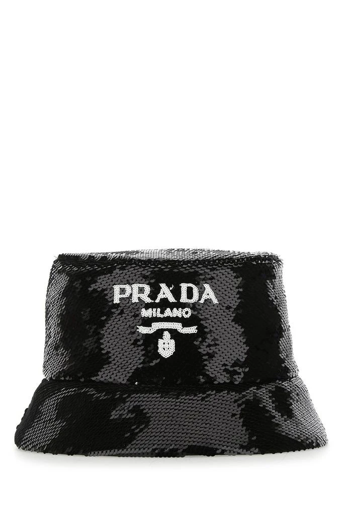 商品Prada|Black sequins hat  Black Prada Uomo,价格¥8835,第1张图片