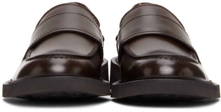 Brown Rubber Sole Loafers商品第2张图片规格展示
