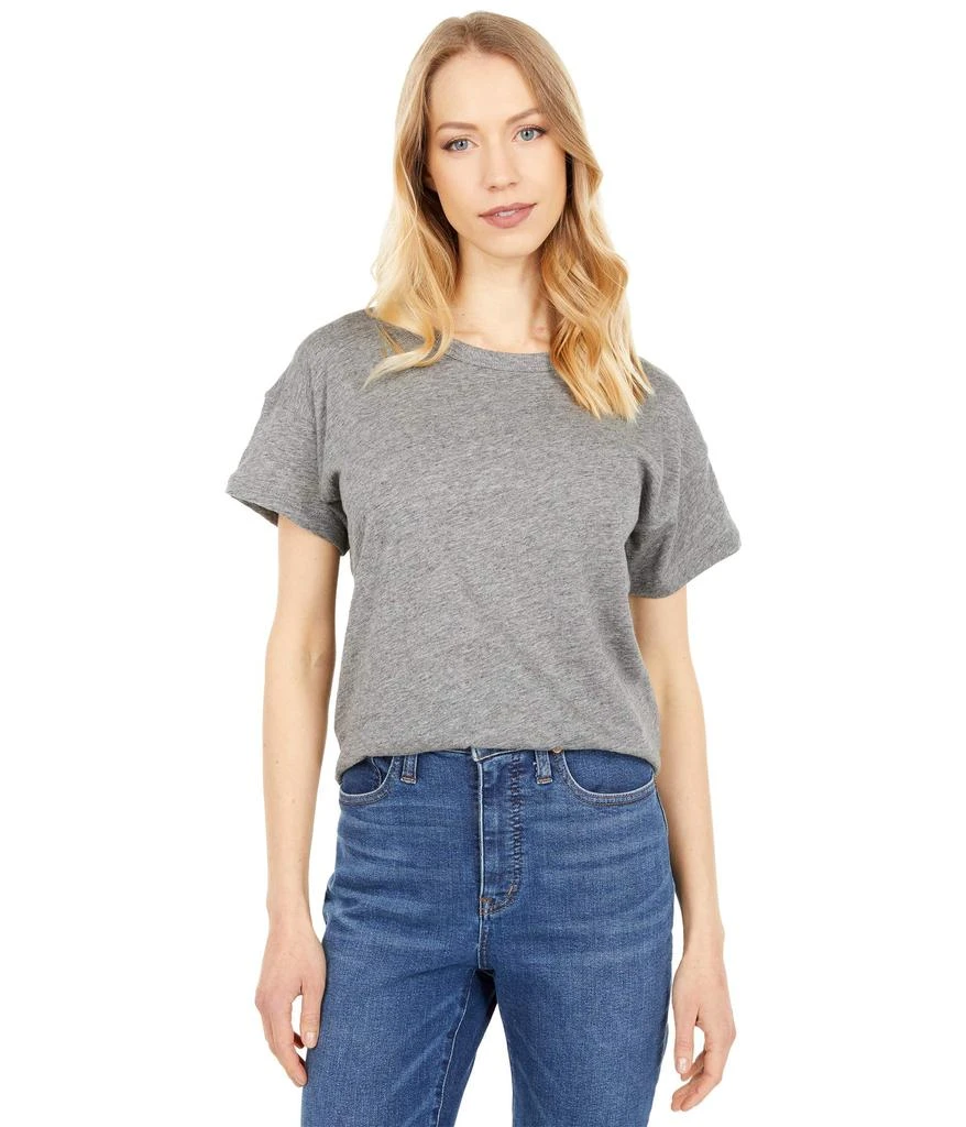 商品Madewell|Whisper Cotton Rib-Crewneck Tee,价格¥135,第1张图片