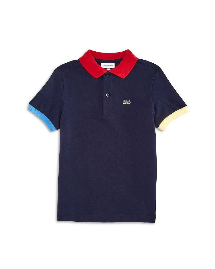 商品Lacoste|Boys' Color Block Trim Polo Shirt - Little Kid, Big Kid,价格¥270,第1张图片