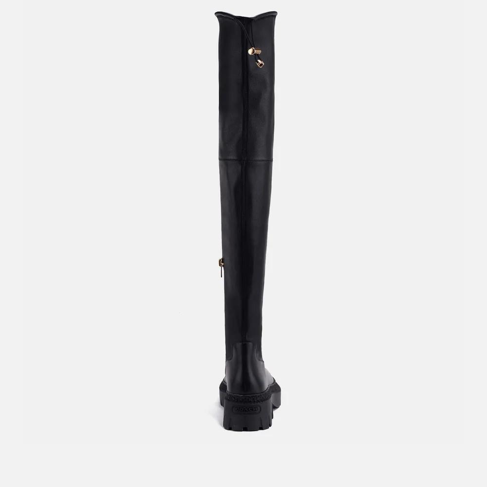 商品Coach|Coach Women's Jolie Leather Other The Knee Boots,价格¥3468,第5张图片详细描述