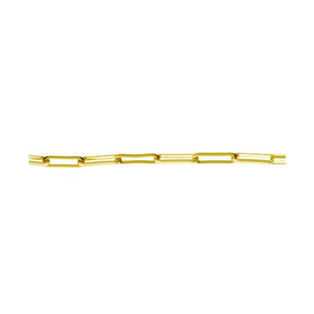 商品Essentials|Oblong Clip Chain with Snap Clasp 18" Necklace in Gold Plate or Silver Plate,价格¥111,第4张图片详细描述