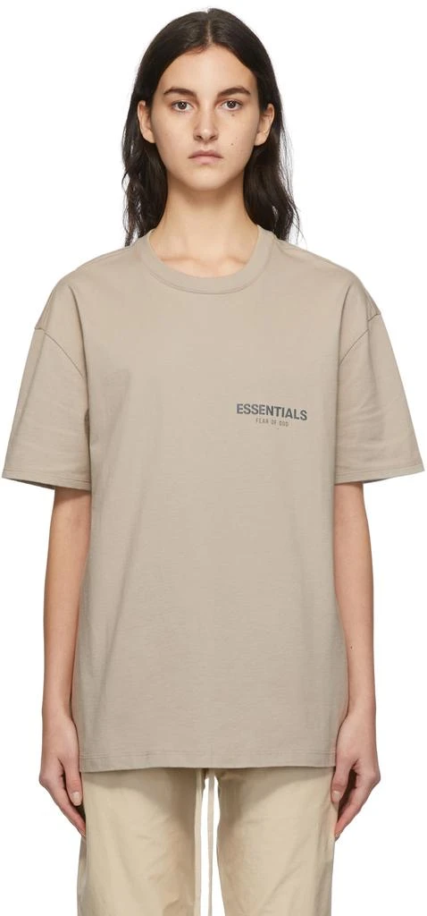 商品Essentials|Tan Jersey T-Shirt,价格¥201,第1张图片