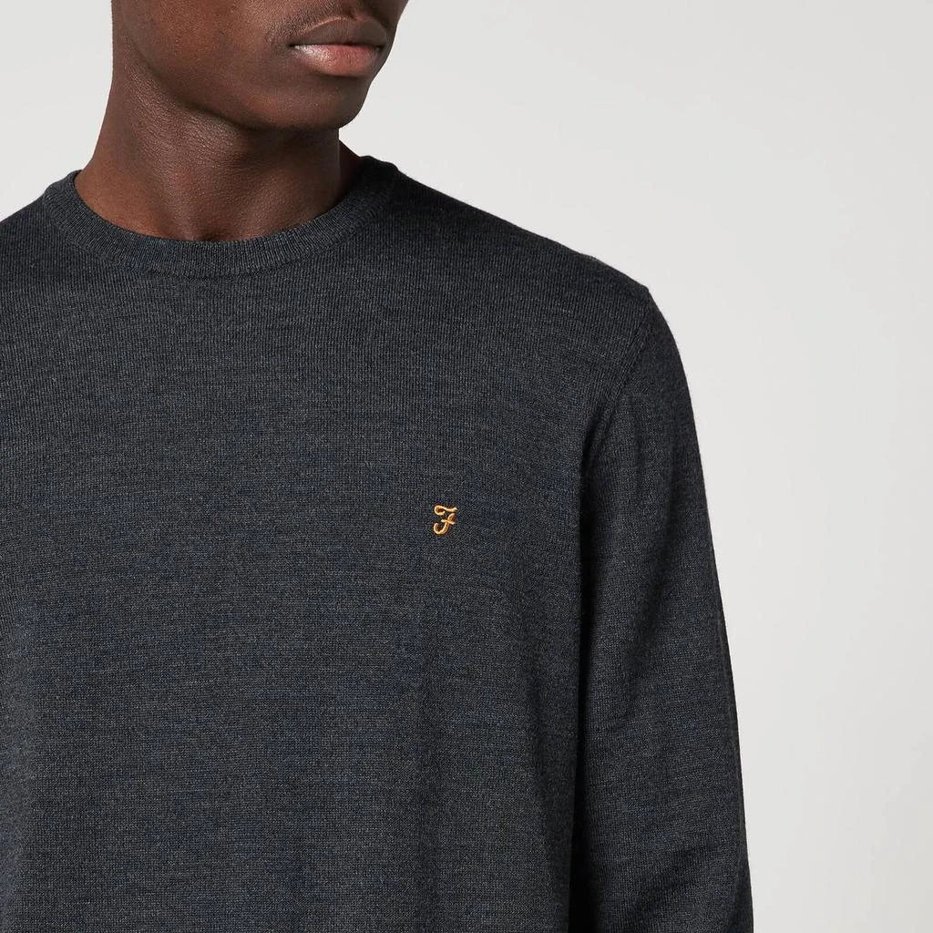 商品The Hut|Farah Men's Mullen Merino Wool Jumper - Charcoal,价格¥286,第3张图片详细描述