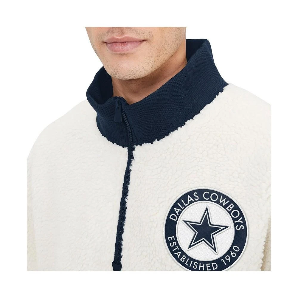 商品Tommy Hilfiger|Men's White Dallas Cowboys Jordan Sherpa Quarter-Zip Jacket,价格¥705,第2张图片详细描述