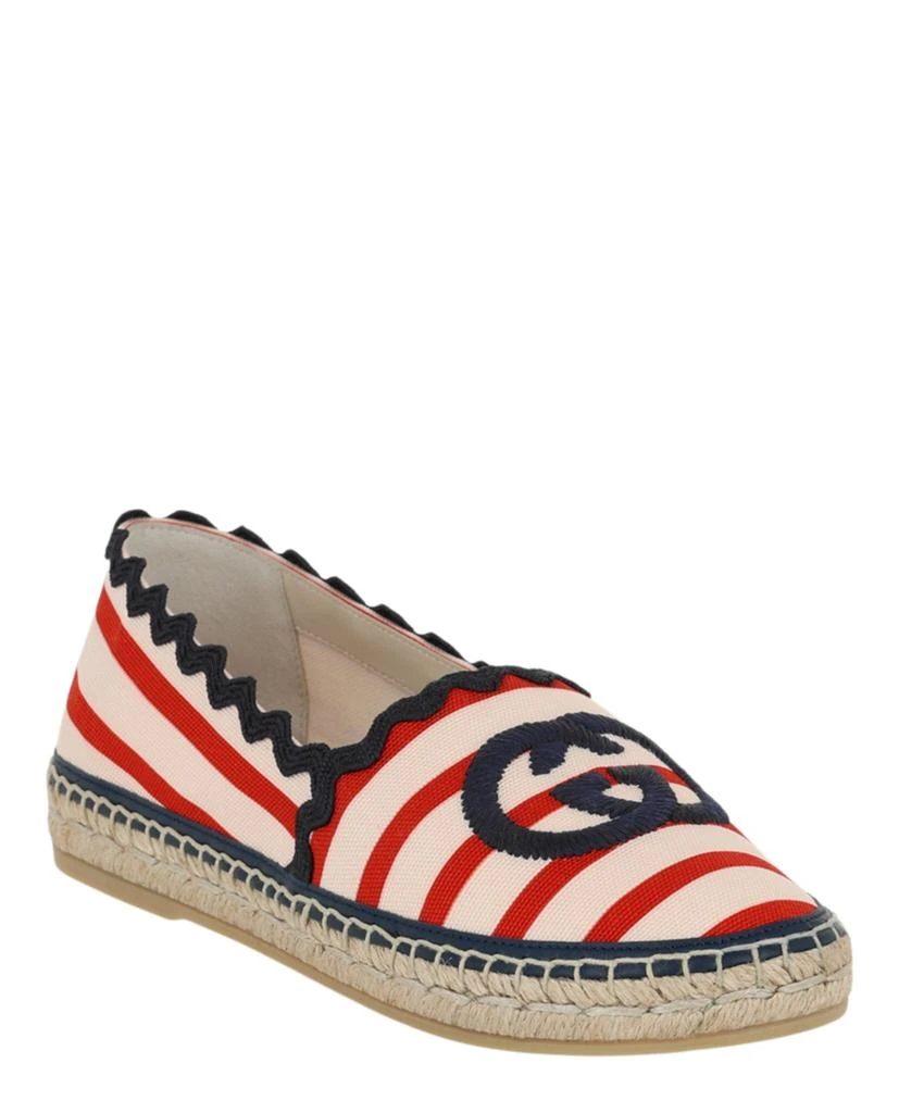 商品Gucci|GG Striped Espadrilles,价格¥1551,第2张图片详细描述