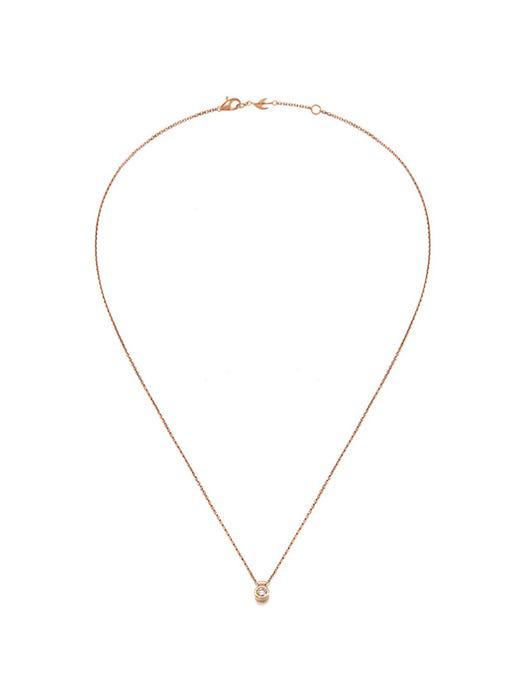 14K Rose 0.1ct Diamond necklace商品第2张图片规格展示