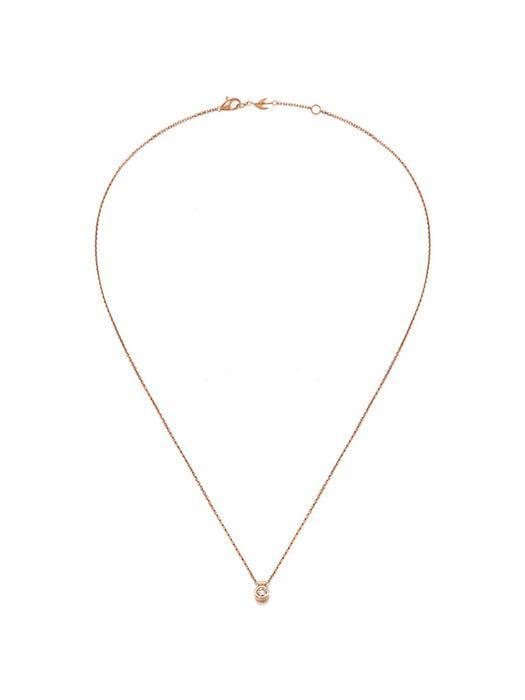 商品hyeres-lor|14K Rose 0.1ct Diamond necklace,价格¥2686,第4张图片详细描述