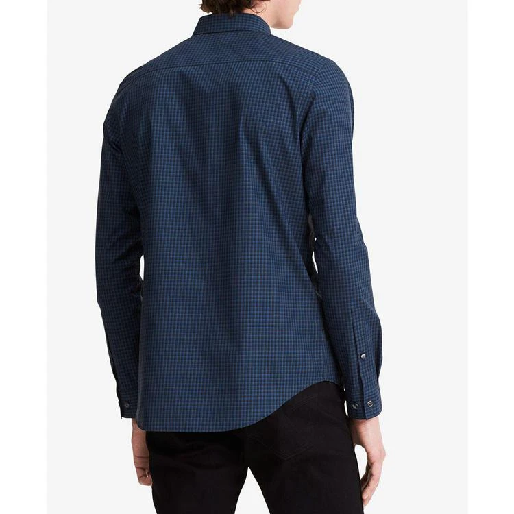 商品Calvin Klein|Men's Infinite Cool Yarn-Dyed End-On-End Check Shirt,价格¥259,第2张图片详细描述