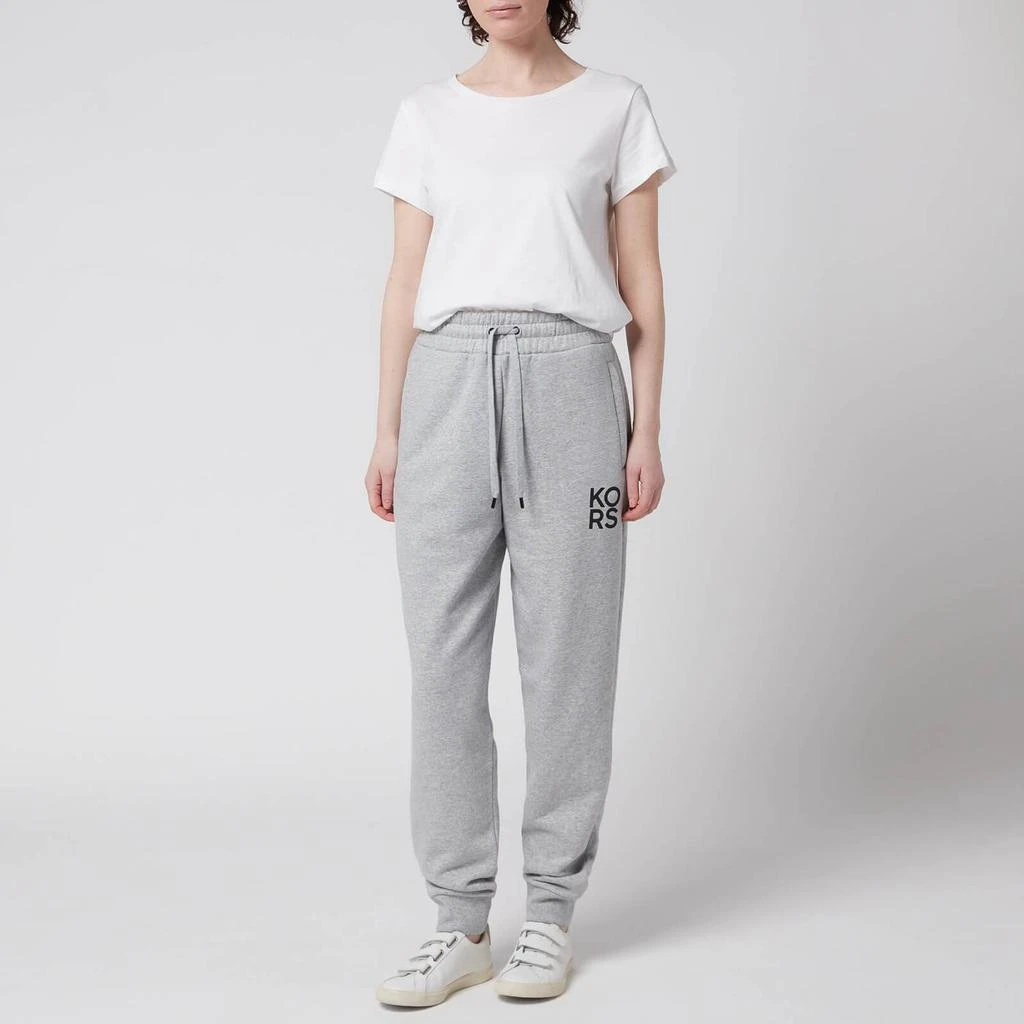 商品Michael Kors|MICHAEL Michael Kors Women's Mkgo Organic Slouchy Joggers - Pearl Heather,价格¥786,第3张图片详细描述