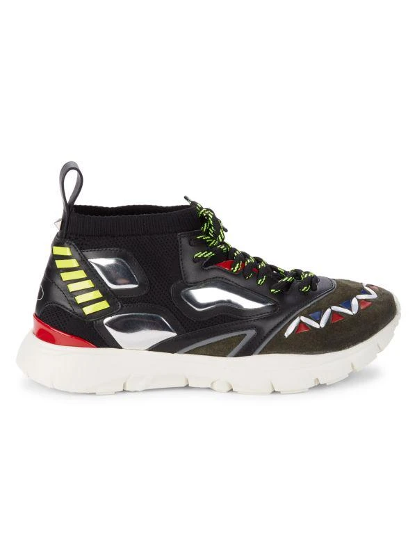 商品Valentino|Mixed-Media Platform Runners,价格¥2074,第1张图片