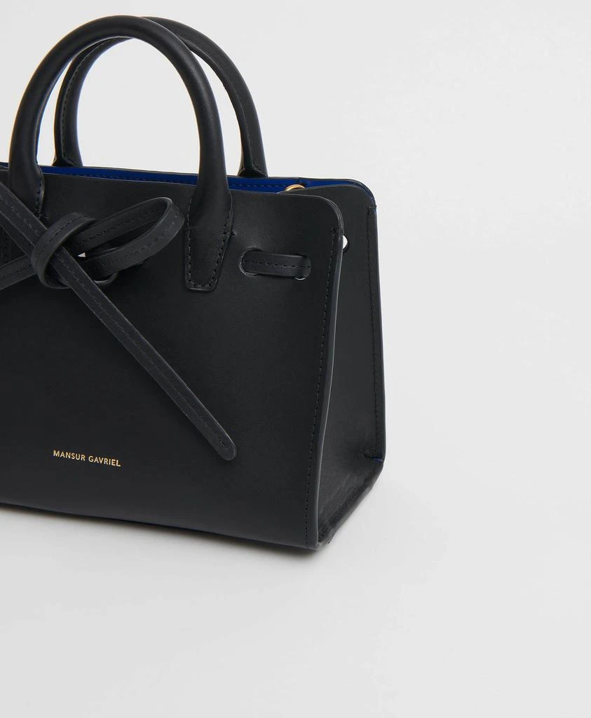 商品Mansur Gavriel|Mini Mini Sun Bag - Black/Royal,价格¥2725,第3张图片详细描述