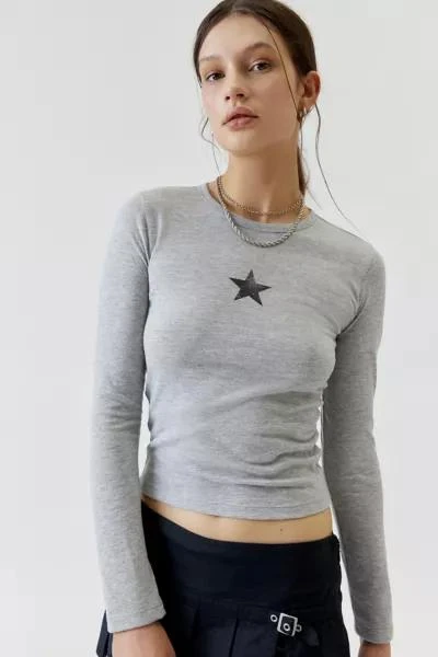 商品Urban Outfitters|Star Long Sleeve Tee,价格¥76,第1张图片