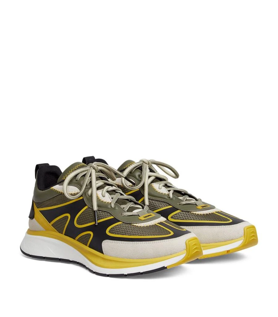 商品Zegna|Leather Lace-Up Sneakers,价格¥4363,第2张图片详细描述