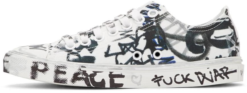 商品Vetements|White Georgian Graffiti Sneakers,价格¥1546,第3张图片详细描述