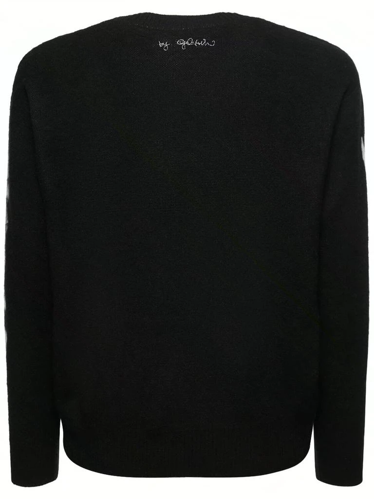 商品GCDS|Brushed Logo Virgin Wool Knit Sweater,价格¥4244,第4张图片详细描述