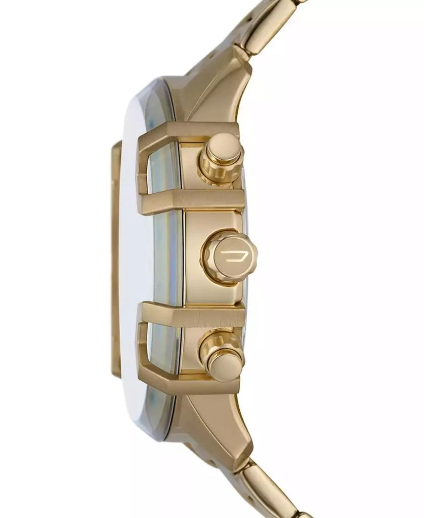 商品Diesel|Men's Chronograph Griffed Gold-Tone Stainless Steel Bracelet Watch 48mm,价格¥1276,第2张图片详细描述