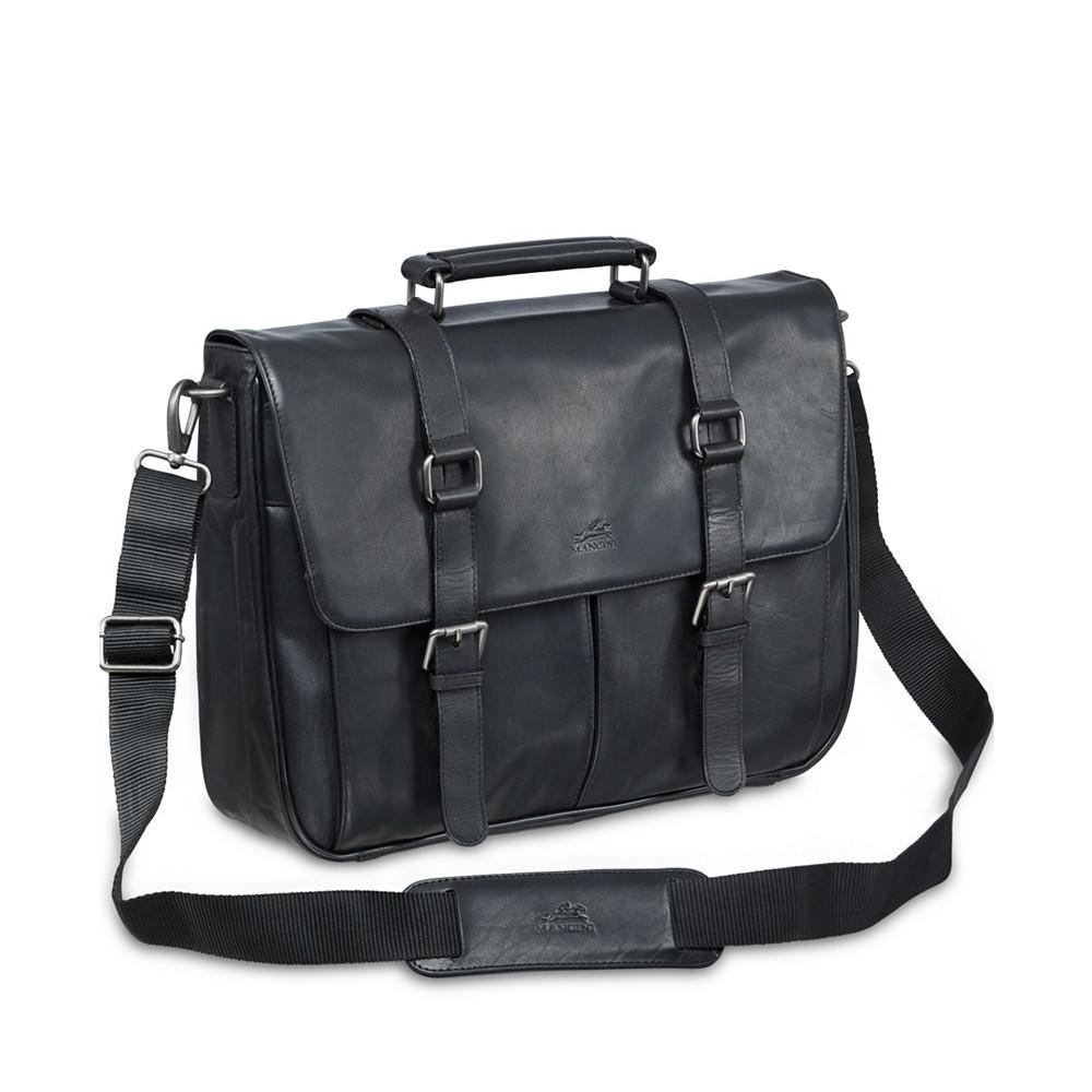 商品Mancini Leather Goods|Buffalo Collection Single Compartment Laptop Briefcase,价格¥2206,第6张图片详细描述