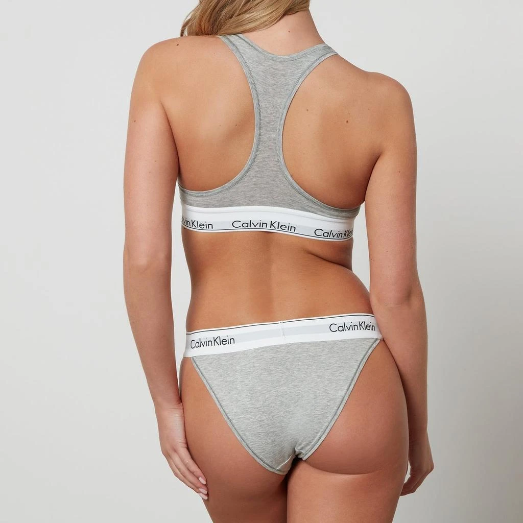 商品Calvin Klein|Calvin Klein Women's Modern Cotton Bralette - Grey Heather,价格¥344,第2张图片详细描述