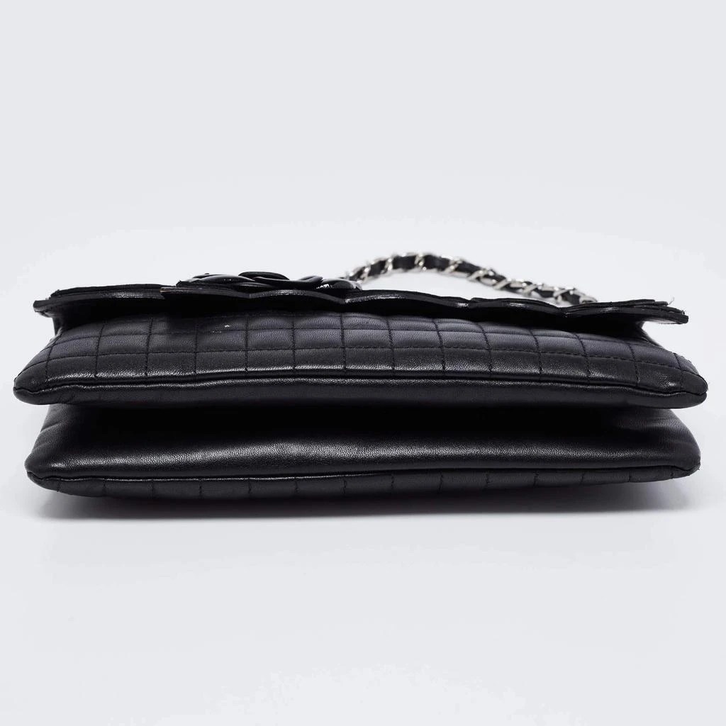 Chanel Black Leather No.5 Camellia Flap Shoulder Bag 商品