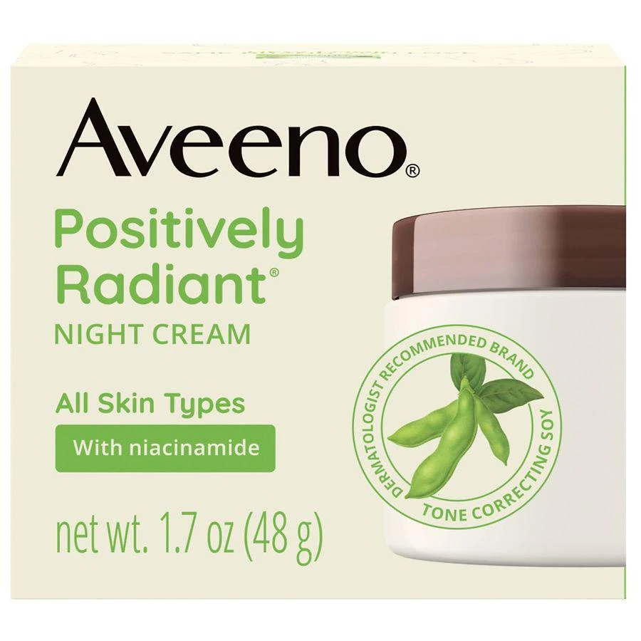 商品Aveeno|Positively Radiant Moisturizing Face & Neck Night Cream,价格¥188,第3张图片详细描述