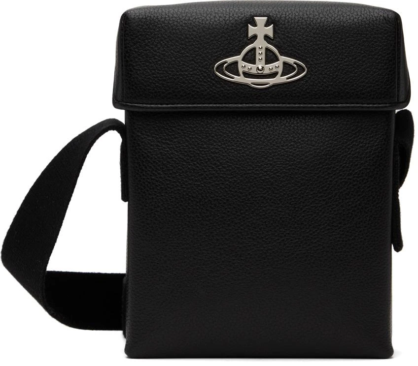 商品Vivienne Westwood|Black Logo Messenger Bag,价格¥1876,第1张图片