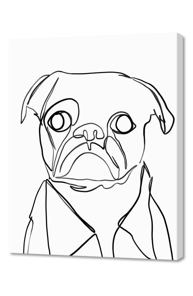 商品Curioos|Pug Dog One Line Art Print,价格¥785,第1张图片