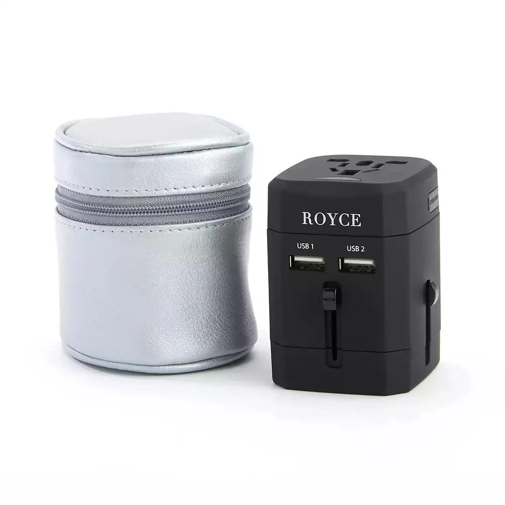 商品ROYCE New York|Travel Adapter in Leather Carrying Case,价格¥1039,第2张图片详细描述